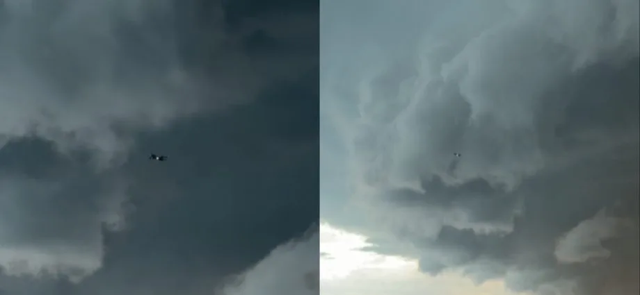 Tempestade causa estragos em Campo Grande; avião decola antes do mau tempo