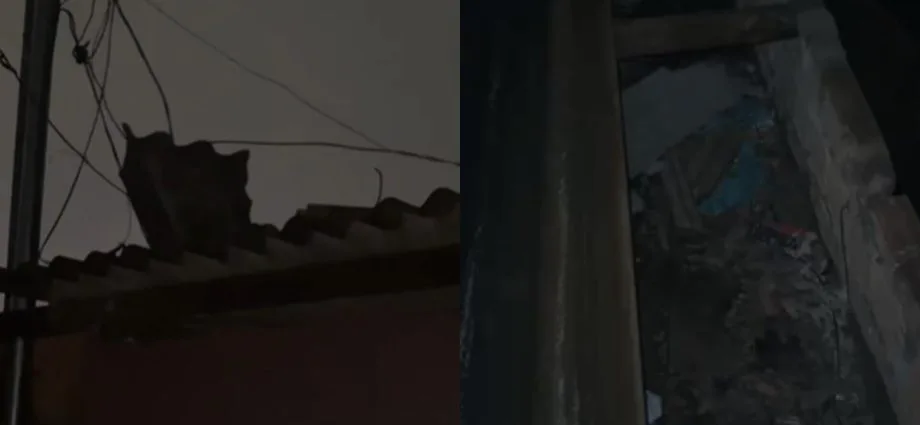 Casa destelhada em Campo Grande após vendaval; família inicia vaquinha