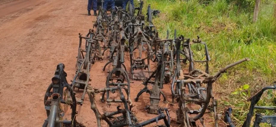 Cemitério de motos é descoberto em Anhanduí, Campo Grande