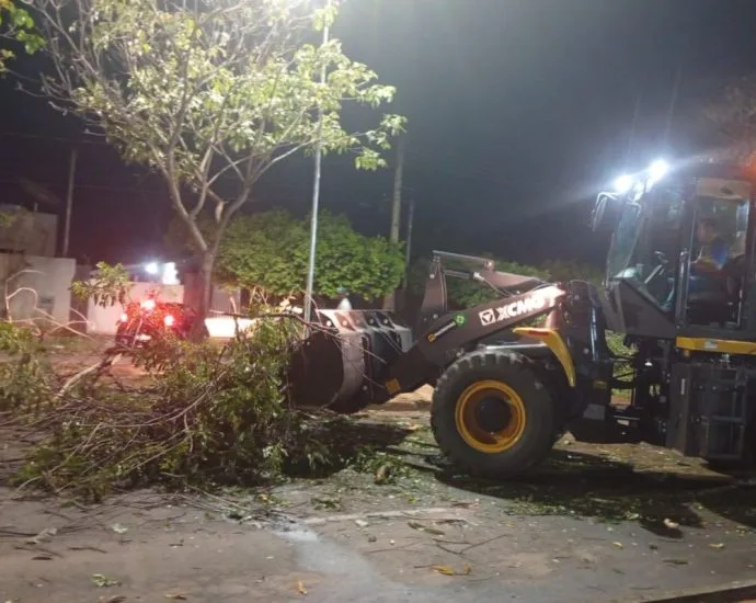 Temporal causa estragos em Três Lagoas com ventos de 60 km/h