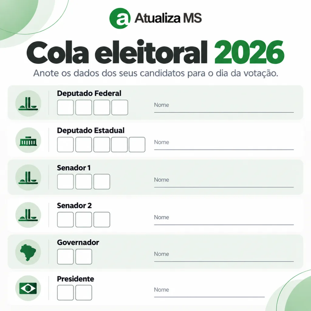 Três Lagoas se prepara para as eleições com 88 mil eleitores