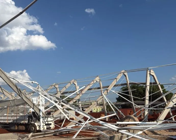 Desabamento de supermercado em construção causa mortes em Campo Grande