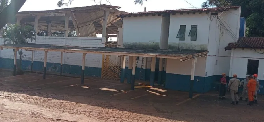 Desabamento em curtume de Dourados deixa seis feridos