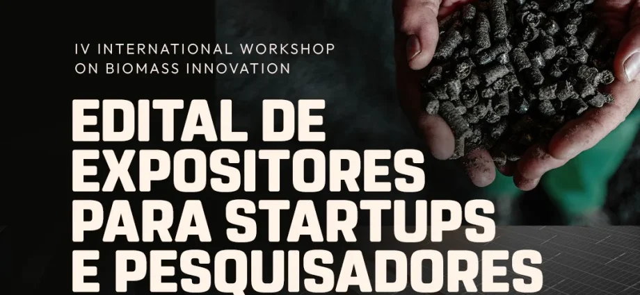 IV International Workshop on Biomass Innovation em Três Lagoas nos dias 23 e 24 de setembro
