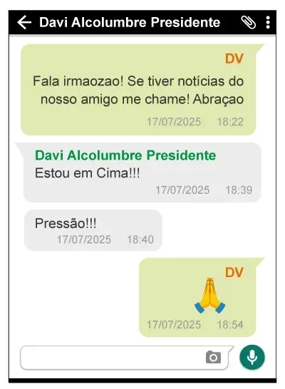 Imagens revelam proximidade entre Davi Alcolumbre e Daniel Vorcaro