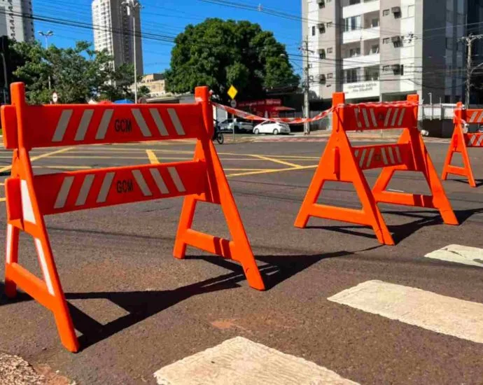 Interdições na Avenida Afonso Pena em Campo Grande neste sábado
