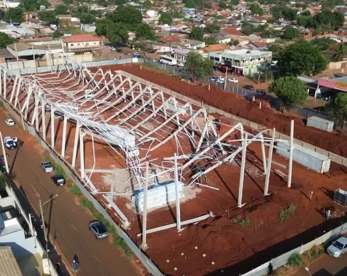 Investigação aponta falha na montagem como causa de desabamento em Campo Grande