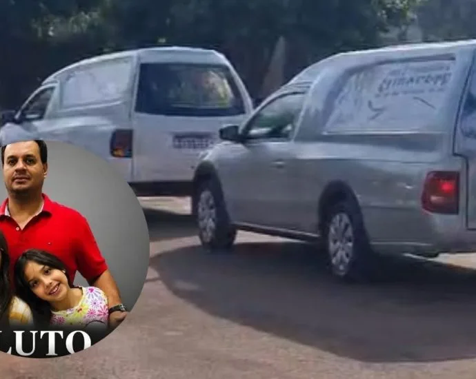 Família sepultada em meio a forte comoção após acidente na BR-163