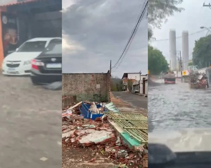 Cuiabá registra 20,2 milímetros de chuva em minutos; temporal causa danos e apagões