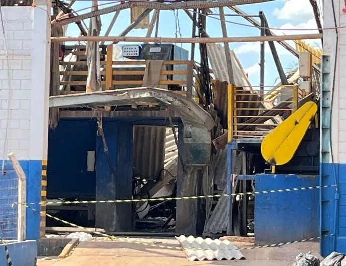 Desabamento em Dourados deixa trabalhador ferido e gera preocupações