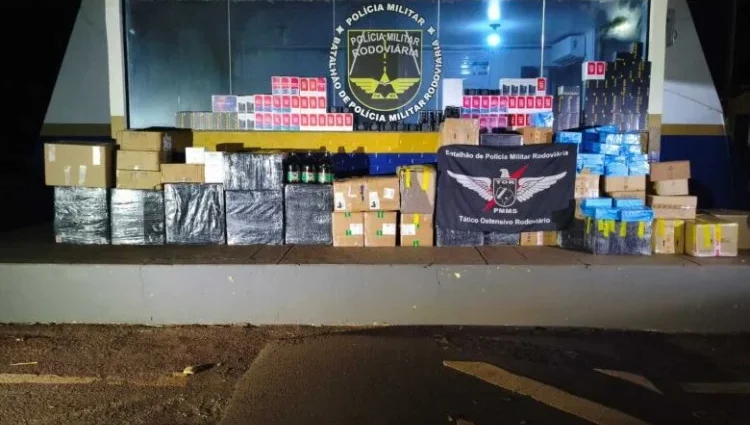 Carga paraguaia de quase R$ 930 mil apreendida em Dourados