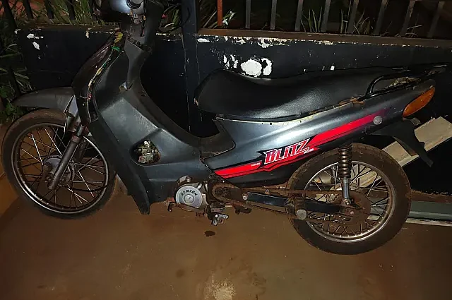 Adolescente apreendido com motocicleta furtada em Rio Brilhante