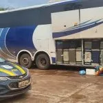 Apreensão de perfumes e cigarros em ônibus na BR-262, em MS
