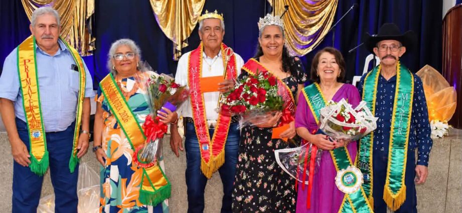 Miss e Mister Melhor Idade 2026 premia seis participantes em Água Clara