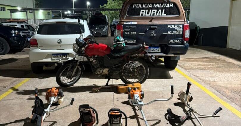 Batalhão Rural prende três homens por furtos em Campo Grande