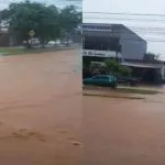 Campo Grande registra alagamentos na Avenida dos Cafezais após chuvas intensas