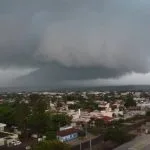 Imagens mostram temporal em Amambai