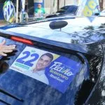 Mobilização de Flávio Bolsonaro em Campo Grande reúne 300 veículos