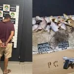 Homem preso em Deodápolis com arma, munições e peixes de pesca proibida