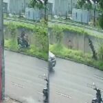 Queda de motociclista no rio Anhanduí é registrada em Campo Grande