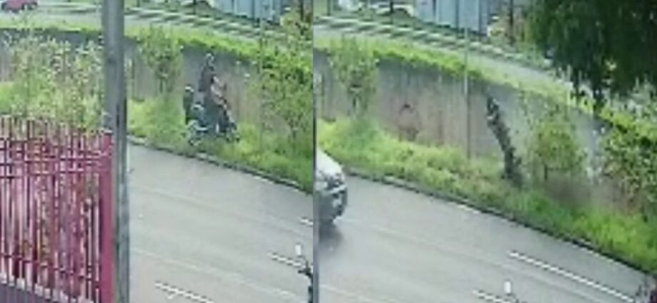 Queda de motociclista no rio Anhanduí é registrada em Campo Grande