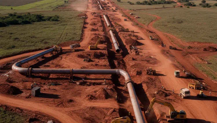Gasoduto da Arauco deve ser concluído antes do prazo e chegar a Inocência em junho de 2027