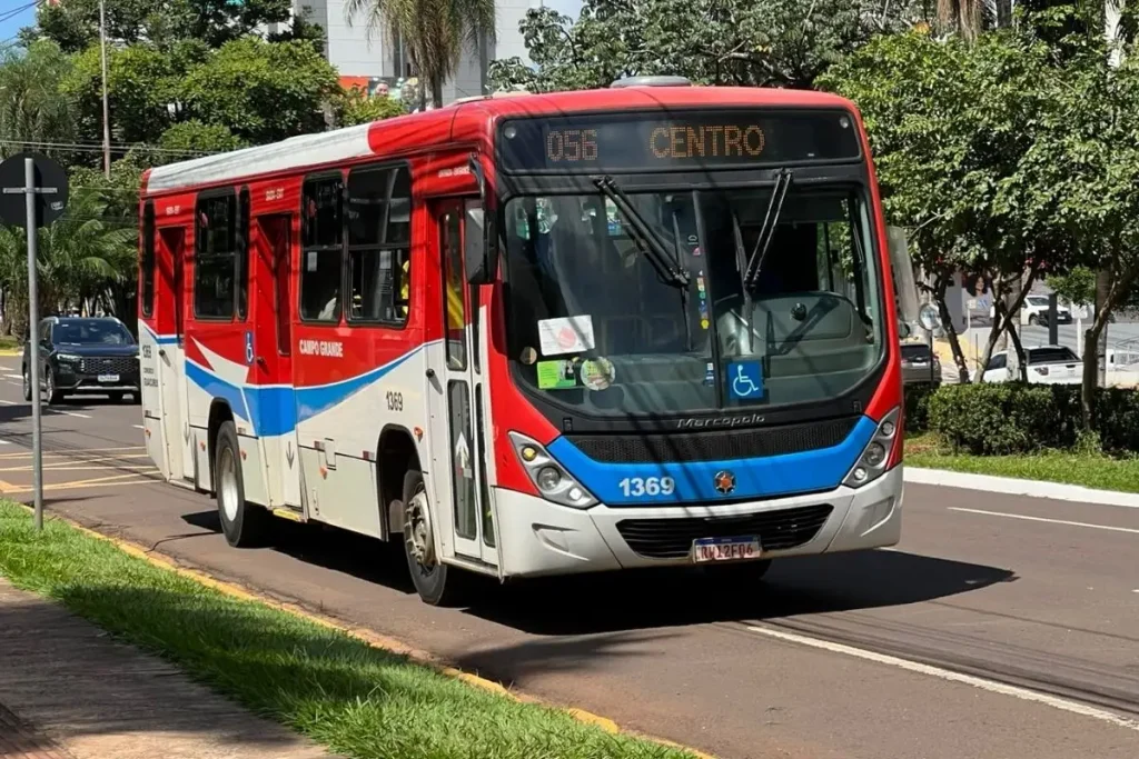 Ônibus do transporte público de Campo Grande. (Foto: Divulgação/Agetran)
