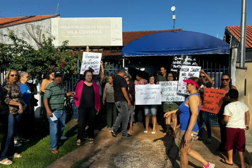 unidade de saúde protesto dos moradores