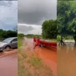 Rio Apa transborda em Bela Vista, deixando famílias desalojadas