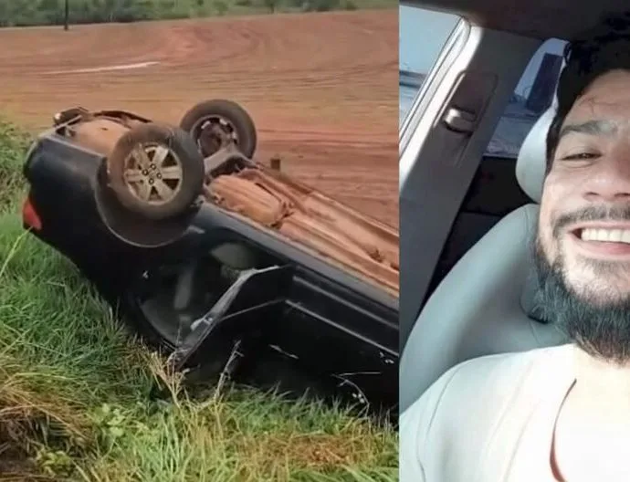 Motorista morre em acidente de capotamento em Deodápolis